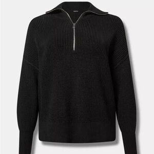 Torrid Quarter Zip Pullover Sweater - 00